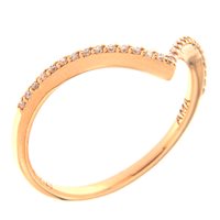 Anello Ama Donna in Oro Diamante Lab Grown 0.12 Ct AMA-AN-1016-16 - AMA-AN-1016-16